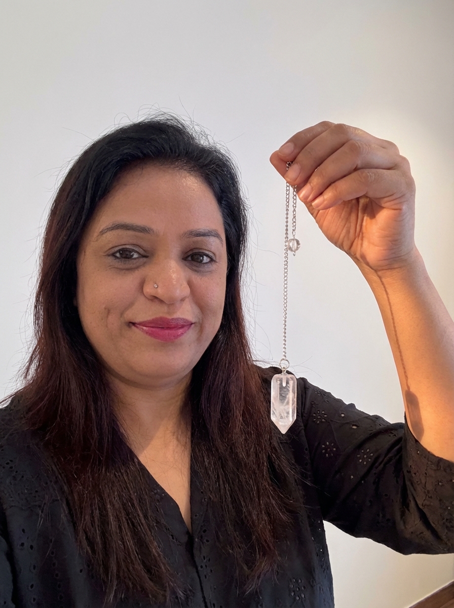 Preeta Agarwal with pendulum